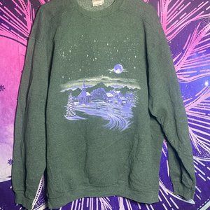 Vintage BVD Winter Village Sweatshirt